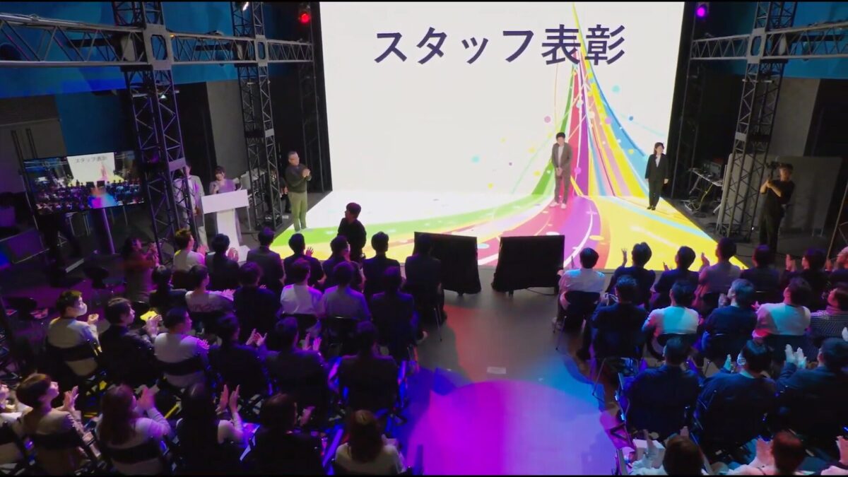 GMOグローバルスタジオで開催したJCM株式会社様の「40周年 全社総会」