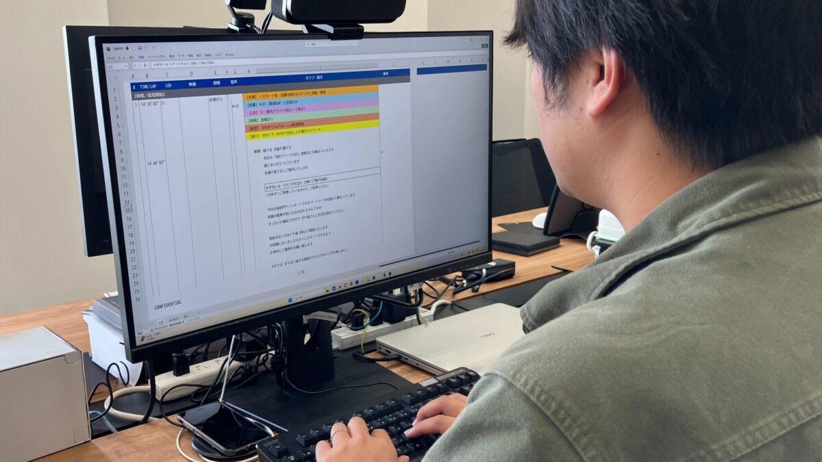 これまで、台本はすべて手作業で制作していた