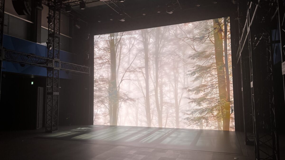 「nightmare」というキーワードで生成された背景映像