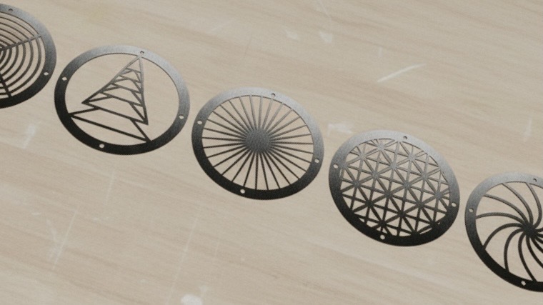 照明機材に組み込まれている「Gobo」