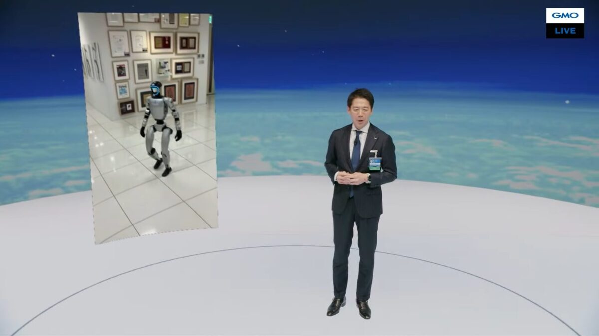 ARを使って縦型動画を話者の横に配置