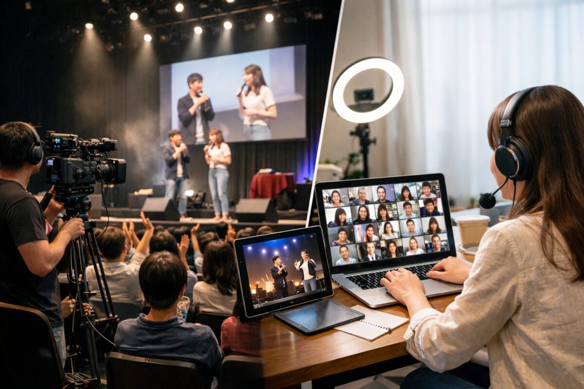 ハイブリッド型ファンミーティング