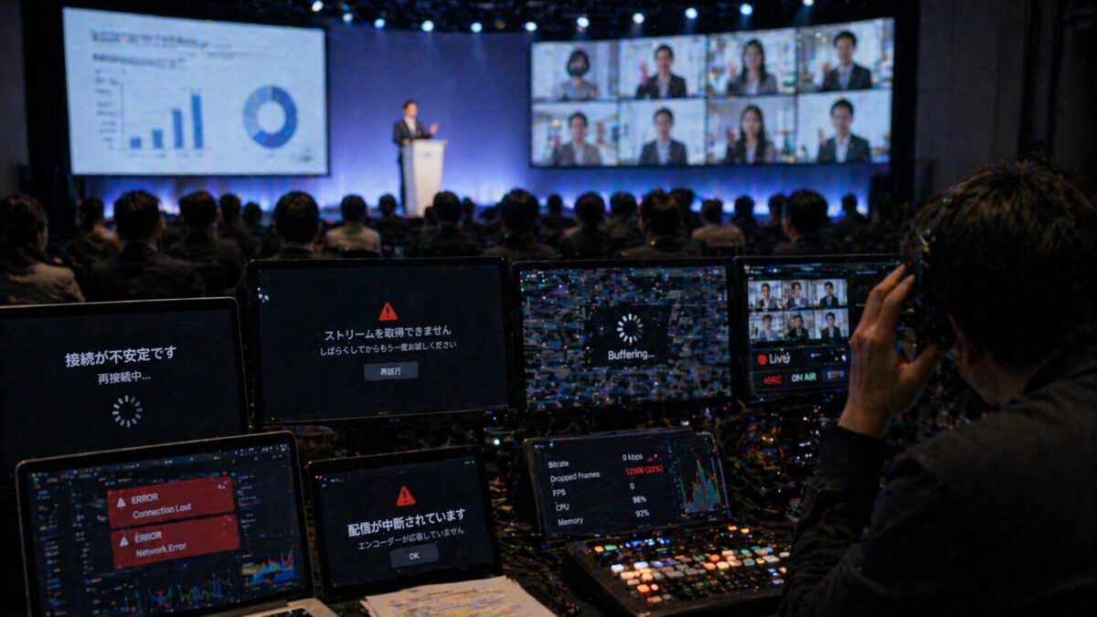 配信にトラブルはつきもの