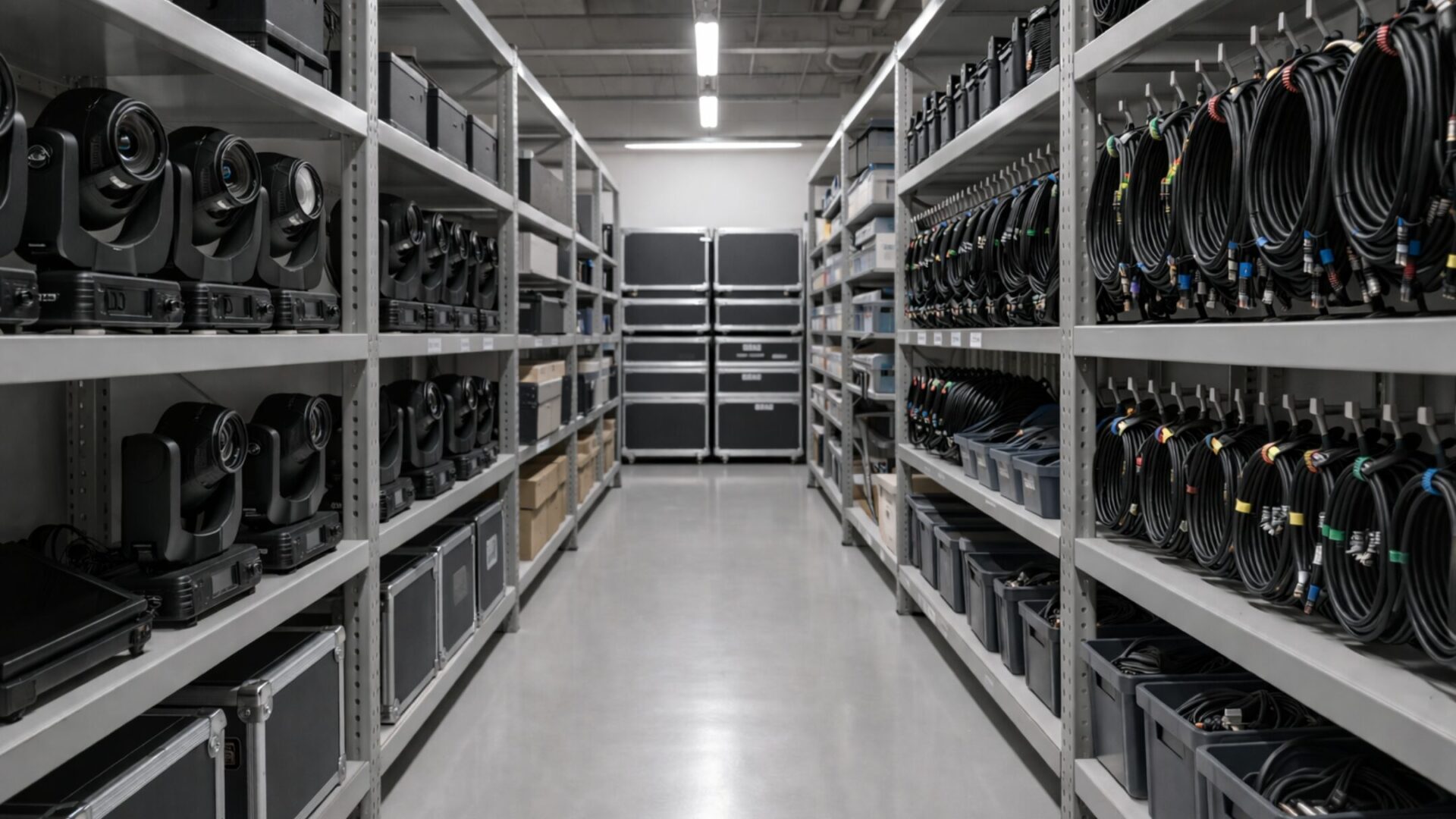 綺麗に整頓された倉庫