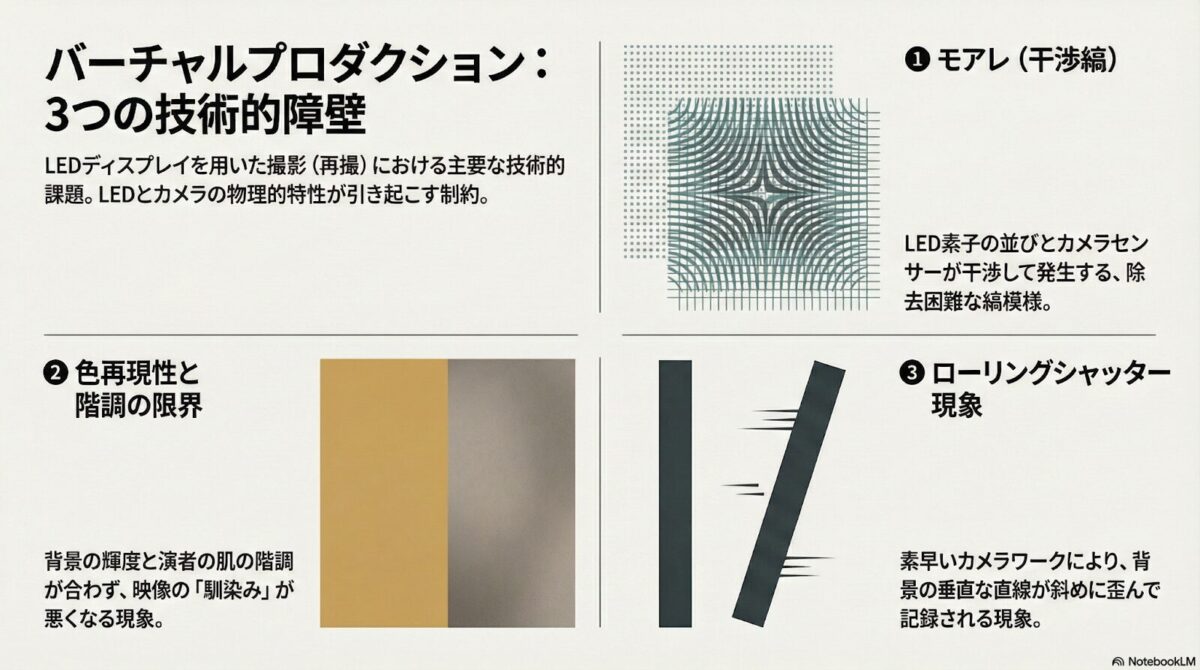 バーチャルプロダクションが抱える「3つの壁」